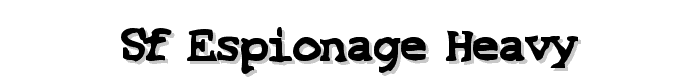 SF Espionage Heavy font